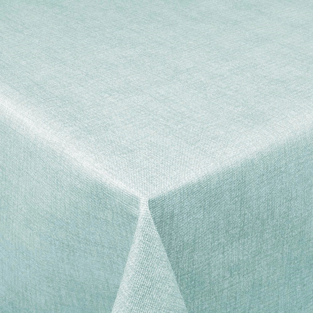 Linen Look Light Blue - enfärgad vaxduk i linnelook