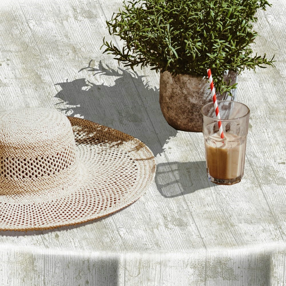 Madeira Blanco - Rund vaxduk med resår