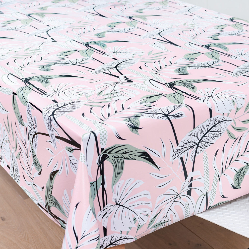 Mangrove Pink – Vaxduk med konstfullt utformade blad