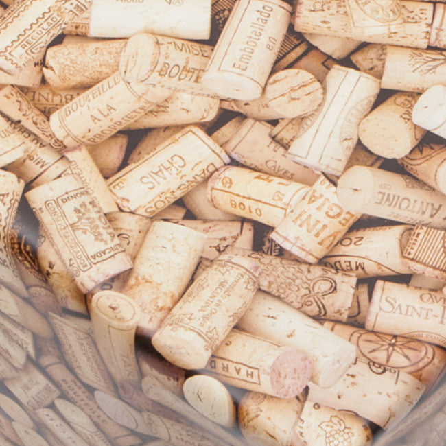 Cork, duk med korkar.