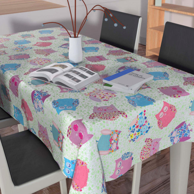 Owls, vaxduk med ugglor, 140 cm bred