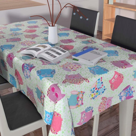 Owls, vaxduk med ugglor, 140 cm bred