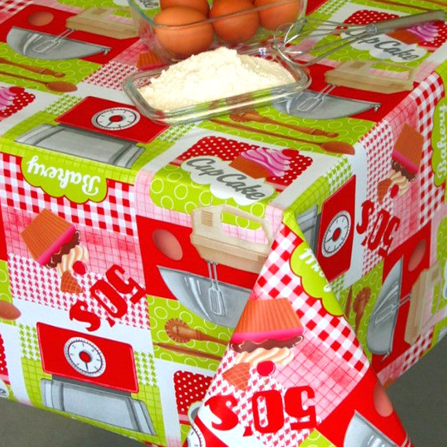 Retro vaxduk - 50´s Cup Cake