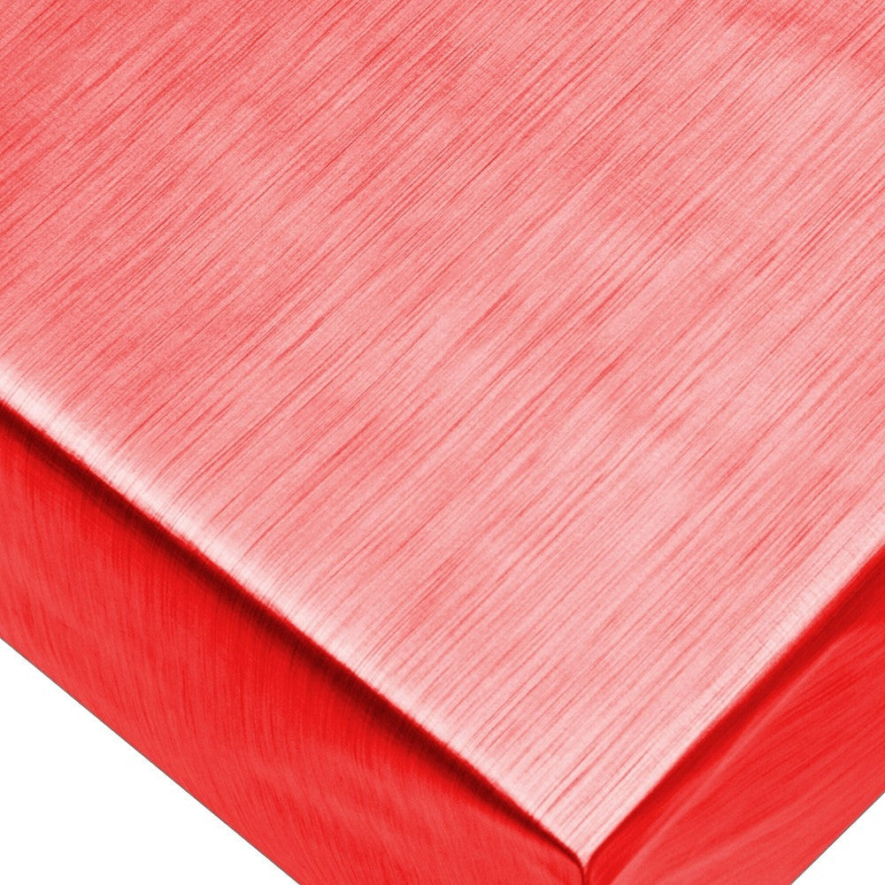 Metallic Röd - enfärgad vaxduk i metal look