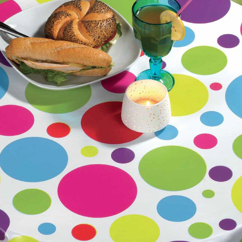 Solens Cirklar - Festlig retro vaxduk miljöbild