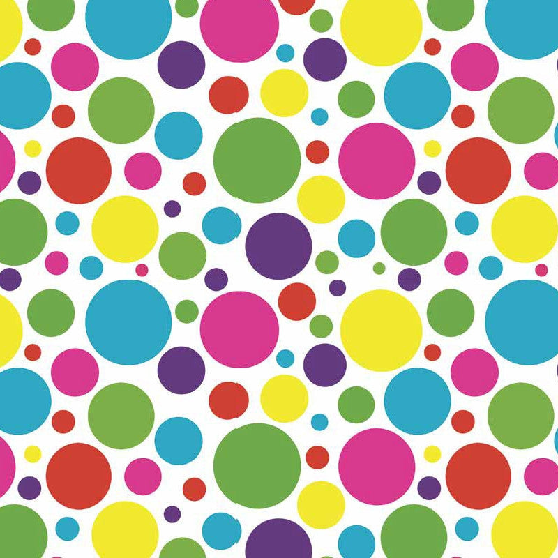 Närbild Solens Cirklar - Festlig retro vaxduk