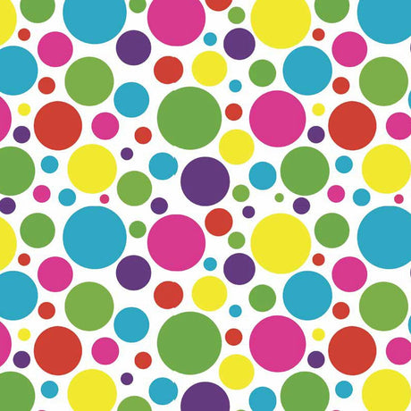 Närbild Solens Cirklar - Festlig retro vaxduk