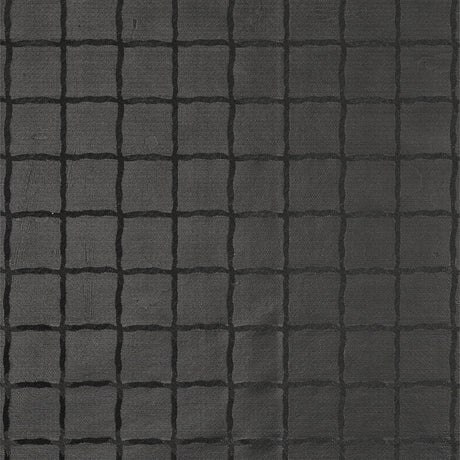 Rutor Svart - damast präglad vaxduk