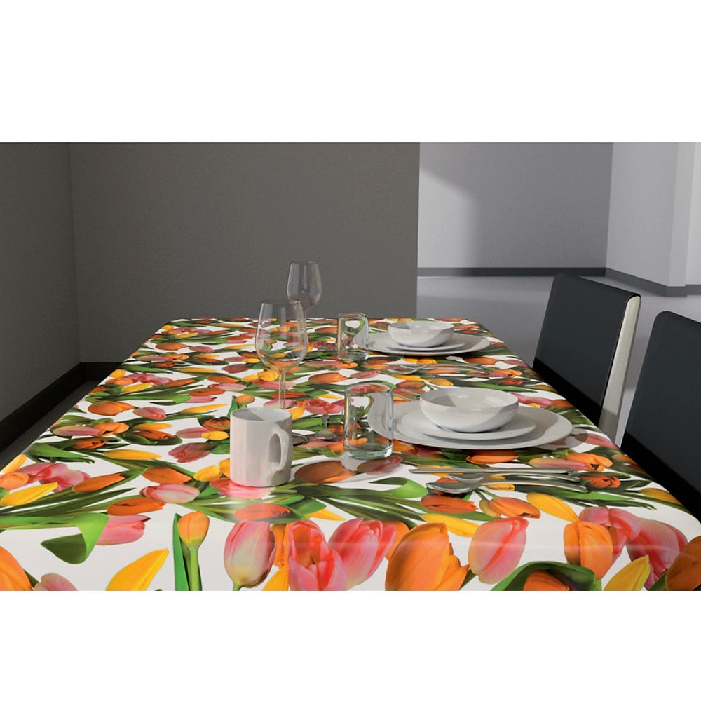 Tulipan Multicolor - Vaxduk med tulpaner i fina färger