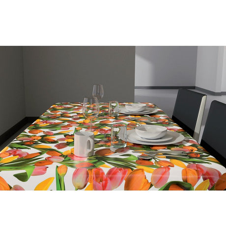 Tulipan Multicolor - Vaxduk med tulpaner i fina färger