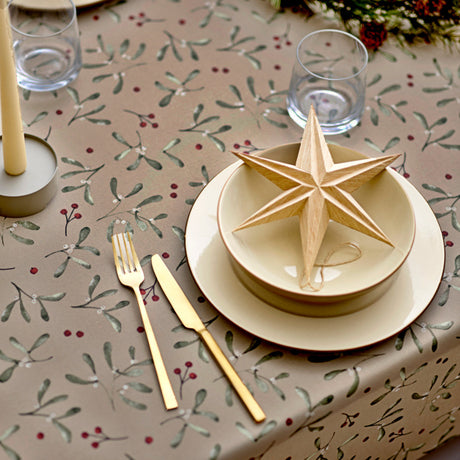 Södahl Julduk - Winter Berries, textilvaxduk i 100 % bomull