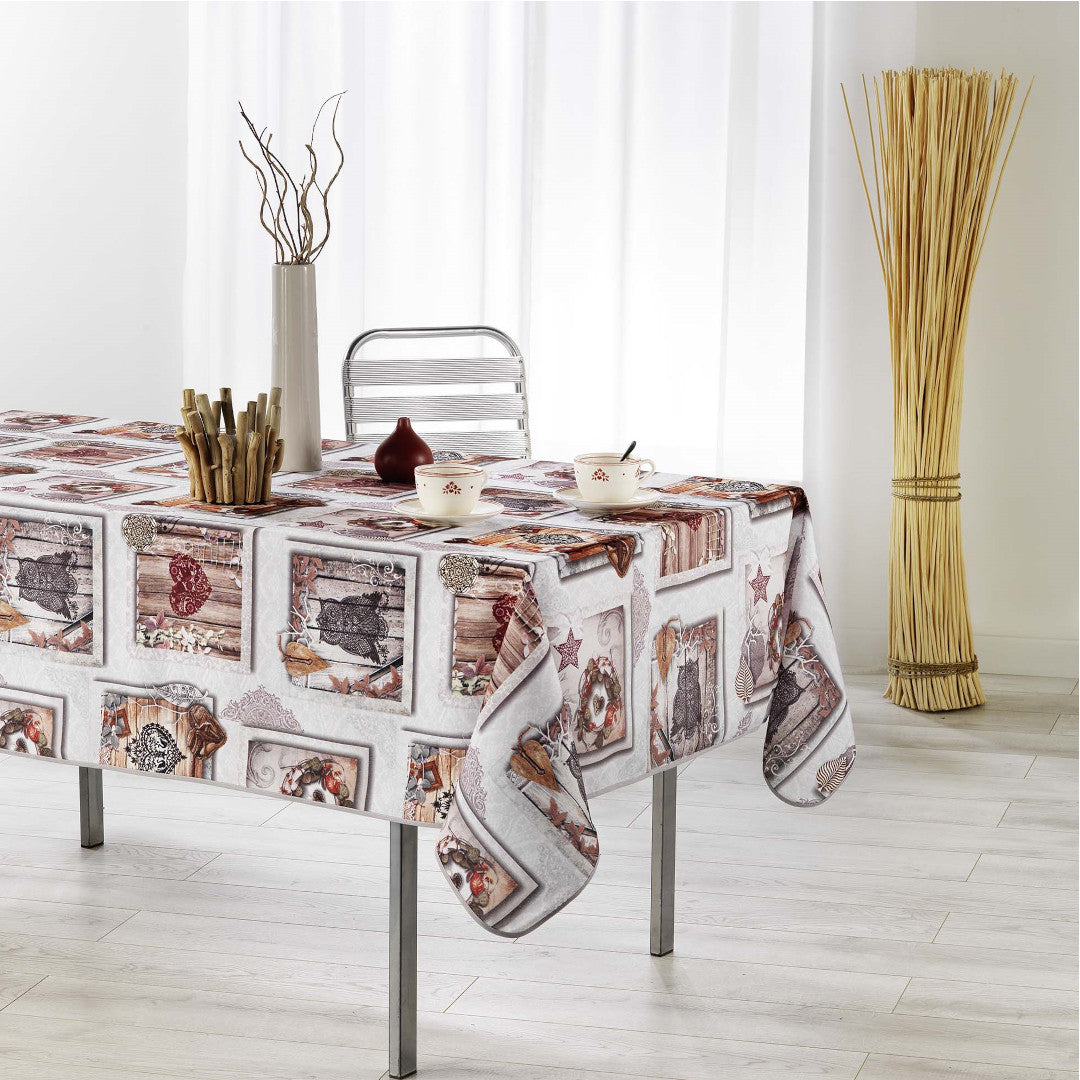 Wood Love - Rektangulär duk med fläckskydd, 150 x 240 cm, miljö