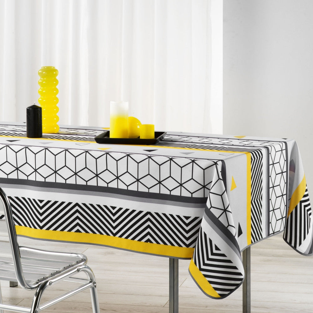 Yellow Mix, duk med fläckskydd, 150 x 240 cm