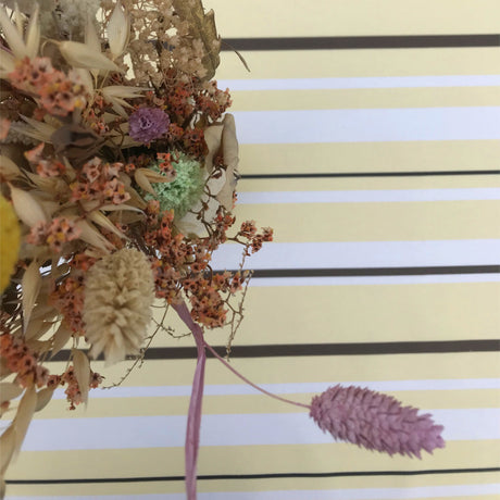Heno Stripe – Randig Gul – textilvaxduk med glidskydd
