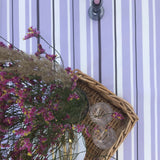Heno Stripe – Randig Lila – textilvaxduk med glidskydd