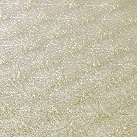 Amigoni Oro Solfjäderblad - Elegant textilduk med lurex i guld, 160 cm bred, närbild