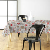 Amour Red - Vaxduk med hjärtan och romantiska detaljer, miljö