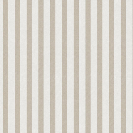 Aria Beige/offwhite - Randig vaxduk i linne-look