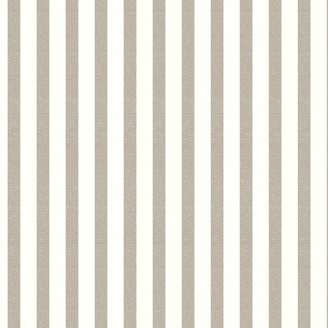Aria Taupe/offwhite – Vaxduk med ränder i linnelook, mönster