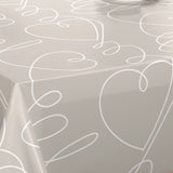 Beat It Earl Grey – Captain Cook vaxduk med grafiskt linjemönster hörn