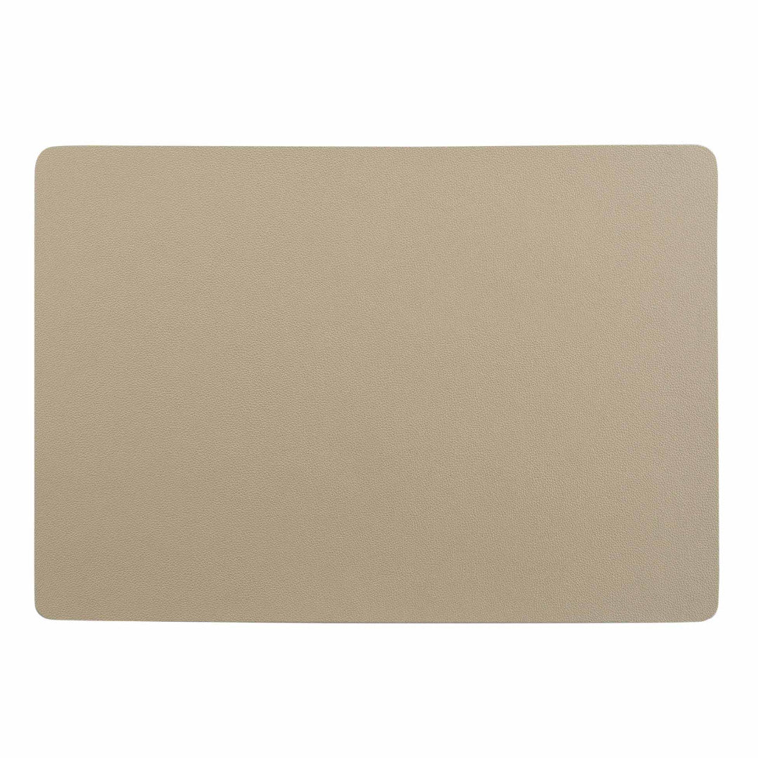 Bergame Natural – Bordstablett i konstläder 30 x 43 cm, vändbar