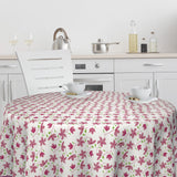 Bloom Bloom Cupcake – 160 cm bred rund vaxduk med blommor