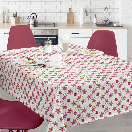 Bloom Bloom Cupcake – 160 cm bred vaxduk med blommor, miljö