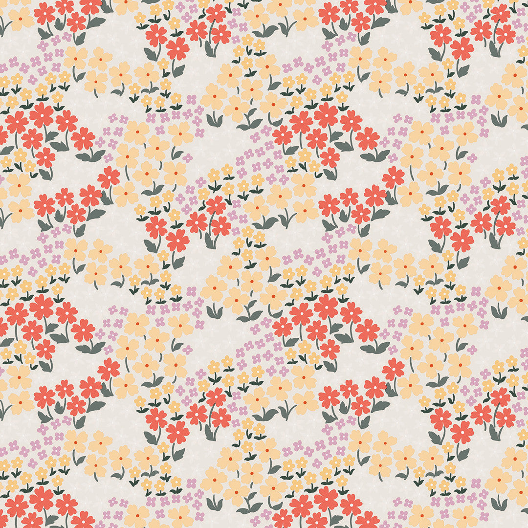 Butterflys Soft Ice - Lola vaxduk med små blommor, mönster