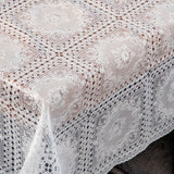 Camille Lace Vit – Klassisk vit spetsvaxduk, hörn