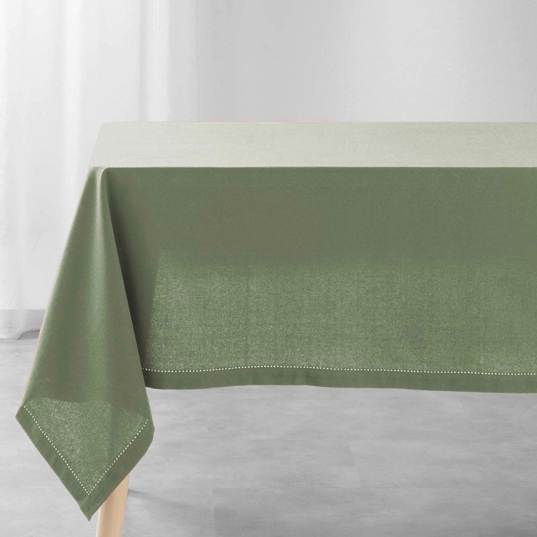 Charline Kaki – Enfärgad bomullsduk 140 x 240 cm