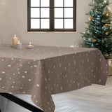 Christmas Carol Natur – Damastvävd julduk 160 x 370 cm, miljö 2