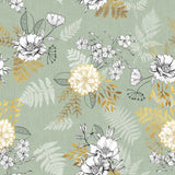 Claudie Sauge Metallic – Vaxduk med guld¬effekt, mönster