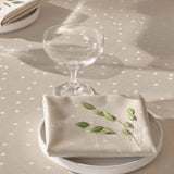 Compliments Damastduk Confetti, Moon – 150 x 250 cm, närbild