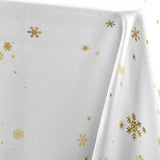 Constellation Vit/Guld - Julduk med metalltryck, 150 x 240 cm, mönster