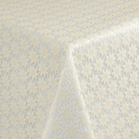 Daisy Lace – Krämfärgad spetsvaxduk med små blommor