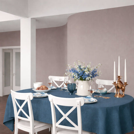 Dali Indigo – enfärgad textilvaxduk, 140 cm bred miljö