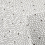 Dotti Earl Grey – Vaxduk med grafiskt prickmönster, 160 cm bred, hörn