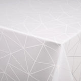 Engholm Tilde Rund Damastduk, vit Ø 250 cm