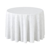 Engholm Tilde Rund Damastduk, vit Ø 250 cm