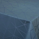 Engholm Tilde Rund Damastduk, blå Ø 250 cm