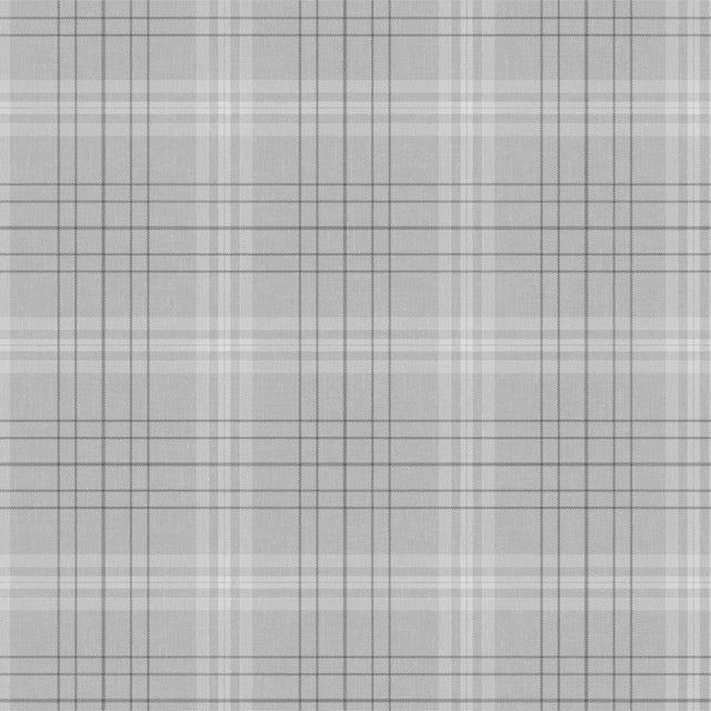Fade Grå - Vaxduk med rutor i linnelook, mönster