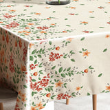 Flora Sand – Präglad vaxduk med blombård, hörn