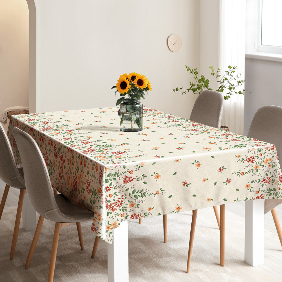 Flora Sand – Präglad vaxduk med blombård, miljö 2