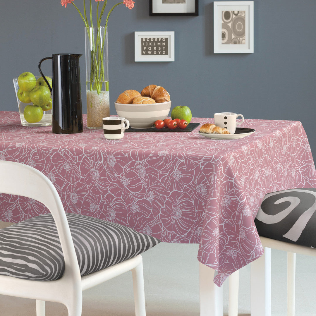 Floret Rose – Extra kraftig vaxduk med textillook, miljö
