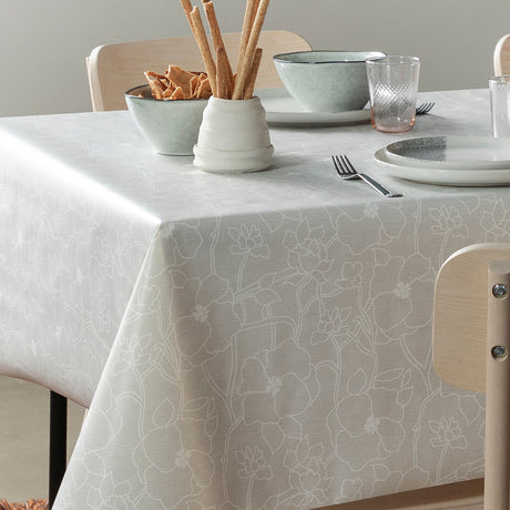 Flower Jam Earl Grey – Captain Cook vaxduk med diskret blommönster hörn