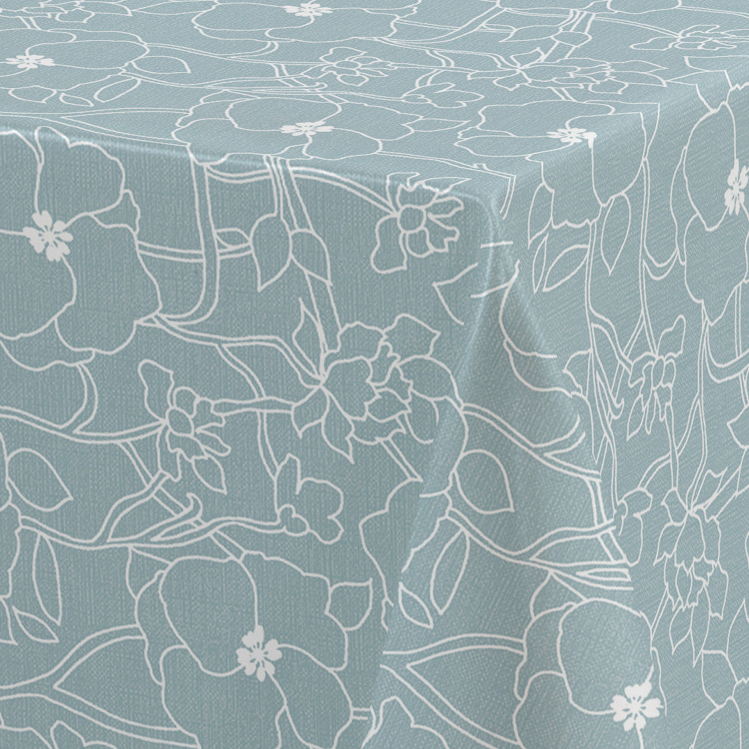 Flower Jam North – Captain Cook vaxduk med diskret blommönster hörn