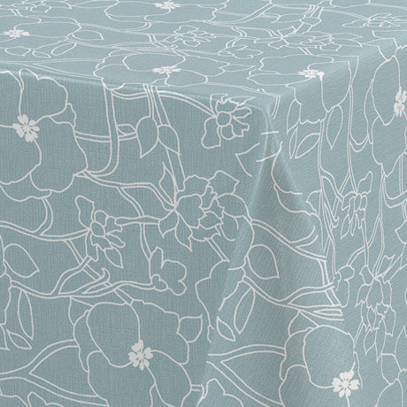 Flower Jam North – Captain Cook vaxduk med diskret blommönster hörn