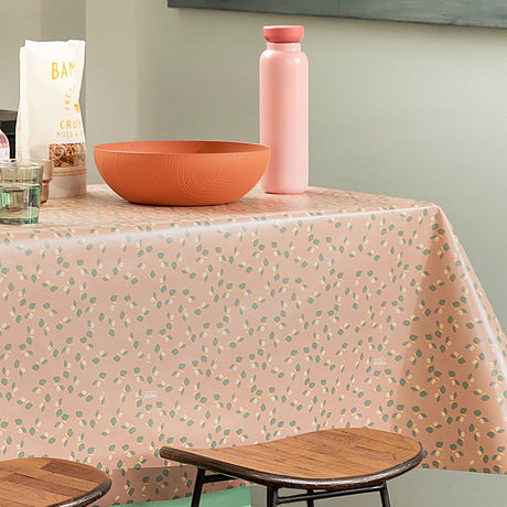 Flower to the People Rosenwood – Lola vaxduk med små blommor, hörn