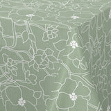 Flower Jam Sage – Captain Cook vaxduk med diskret blommönster hörn
