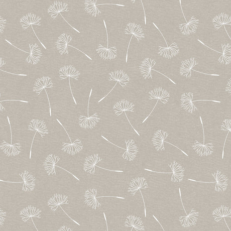 Frøvik Beige – Rund vaxduk med kantband Ø 180 cm, mönster